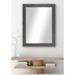 Rayne Mirrors Wood Framed Wall Mounted Accent Mirror in Concrete | 41.5 H x 35.5 W x 0.75 D in | Wayfair R118LV