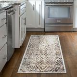 Brown/Gray 24 x 0.28 in Area Rug - Steelside™ Lucy Geometric Area Rug Polyester | 24 W x 0.28 D in | Wayfair E0978CE753684D6E9A1AA4B66BEA104B