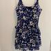 American Eagle Outfitters Dresses | Linen Sundress With Pockets And Button Details | Color: Blue/White | Size: 12