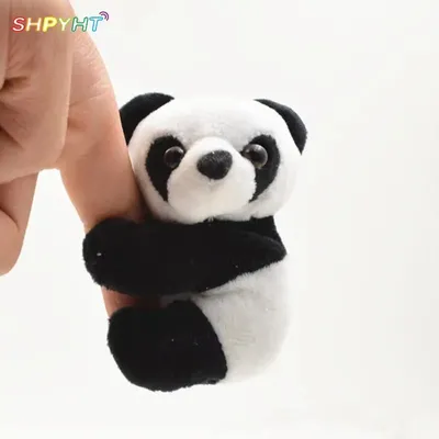 Pince à rideau de Panda en peluche créative 1 pièce noir et blanc pince à câliner marque-page