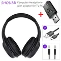 Casque Bluetooth sans fil avec micro pour TV et PC 40 heures de musique casque de sauna écouteurs