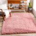 Cauayan 5'3" x 7' Modern Shag Solid Plush Pink Area Rug - Hauteloom