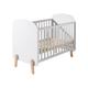 Lit bébé 60x120 sommier inclus blanc