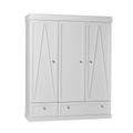 Armoire 3 portes blanc