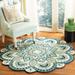 SAFAVIEH Handmade Novelty Urtza Ornate Flower Wool Rug