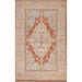 Vegetable Dye Oushak Oriental Wool Area Rug Hand-knotted Foyer Carpet - 3'1" x 5'1"