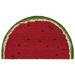 "Liora Manne Natura Watermelon Outdoor Mat Red 18""x30"" 1/2 Rd - Trans Ocean Import Co NTRH1202324"