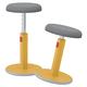 Leitz Active Sit Stand Stool, Ergonomic Height Adjustable 46cm To 79cm Wobble Stool, Round Swivel Office Desk Chair/ Stool, Ergo Cosy Range, Warm Yellow, 65180019