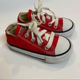 Converse Shoes | Converse All Star Canvas Shoes Infant Toddler Sz 5 | Color: Red/White | Size: 5bb