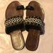 Jessica Simpson Shoes | Jessica Simpson Sandals Size 7.5 | Color: Black/Gold | Size: 7.5