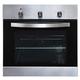 60cm Single Electric Fan Oven In Stainless Steel, Built-in/Under - SIA SO113SS