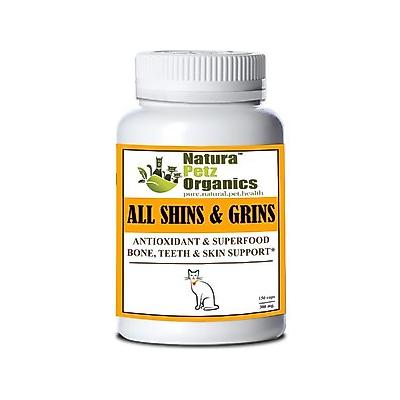 Natura Petz Organics ALL SHINS & GRINS - Antioxidant Super Food Bone, Eye, Teeth & Skin Support* Cat Supplement