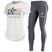 Women's Concepts Sport White/Charcoal Dallas Stars Sonata T-Shirt & Leggings Set
