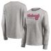 Women's Fanatics Branded Heathered Gray Washington Nationals Crew Pullover Sweater