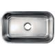 Gourmetier GKUS3018 Undermount Single Bowl Kitchen Sink, Brushed - Kingston Brass GKUS3018