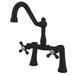 Kingston Brass KS3235AX Restoration 7-Inch Center Deck Mount Clawfoot Tub Faucet, Oil Rubbed Bronze - Kingston Brass KS3235AX