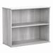 Bush Business Furniture Hybrid Small 2 Shelf Bookcase in Platinum Gray - Bush Business Furniture HY3036PG-Z