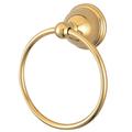 "Kingston Brass BA3964PB Restoration 6"" Towel Ring, Polished Brass - Kingston Brass BA3964PB"