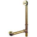 "Kingston Brass DTL1162 16"" Trip Lever Waste and Overflow Drain, Polished Brass - Kingston Brass DTL1162"