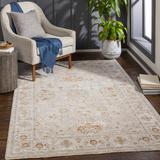 Bradley 6'7" Round Traditional Updated Traditional Farmhouse Denim/Light Gray/Mustard/Olive/Sage/Charcoal/Light Beige/Rust/Brick Red/Rust Area Rug - Hauteloom