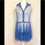 Free People Dresses | Gorgeous Free People Mesh Dress! | Color: Black/Blue | Size: Xs