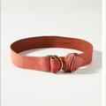 Anthropologie Accessories | Anthropologie Double O Ring Belt | Color: Gold/Pink | Size: M/L(34”-38”) Fit