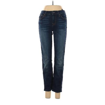 7 For All Mankind Jeans - Mid/Reg Rise: Blue Bottoms - Size 26
