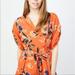 Anthropologie Tops | Anthropologie Rd & Koko Printed Wrap Top | Color: Orange | Size: S