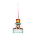 The Holiday Aisle® Nutcracker Hanging Figurine Ornament Ceramic/Porcelain in Green/Red | 3.7 H x 3.9 W x 7.8 D in | Wayfair