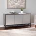 SEI Furniture Valecrest Contemporary Grey/ Dark Brown Cabinet