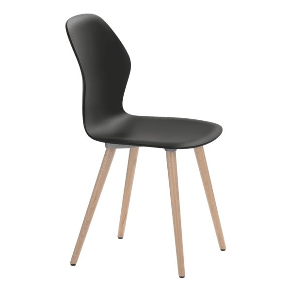 Sedus Besucherstuhl »se:spot« Eichengestell natur schwarz, 44.5x45 cm Image