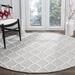 White 0.4 in Indoor Area Rug - Union Rustic Huberty Geometric Flatweave Silver/Ivory Area Rug Silk/Wool | 0.4 D in | Wayfair