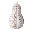 The Holiday Aisle® Resin Carved Leaf Garland Pumpkin Resin in Brown/White | 5.24 H x 5.12 W x 9.25 D in | Wayfair 6374FF2C8DAE4FE790D0B25FD129CAC9