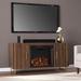 Everly Quinn Duvivier W Electric Fireplace in Brown/Yellow | 27 H x 55 W x 16.5 D in | Wayfair D0DC8F6665C2406AB2CD514B950E0534