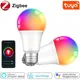Zigbee 3.0 ampoule Led Tuya RGB + WW + CW E27 lampe Led pour maison intelligente Compatible avec