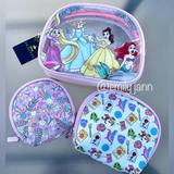Disney Bags | Disneyprincesses Cosmetic Bag Set | Color: Pink/White | Size: Os