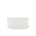 White Ripple Ceramic Matte Dog Bowl, 8 Cup, Large