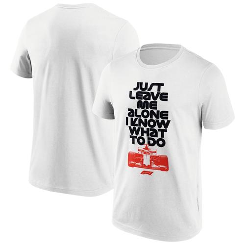 Formula 1 Just Leave Me Alone Graphic T-Shirt - White