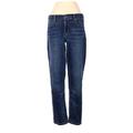 Banana Republic Jeans - Mid/Reg Rise Straight Leg Boyfriend: Blue Bottoms - Women's Size 27 - Sandwash