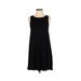 Aerie Casual Dress - A-Line Crew Neck Sleeveless: Black Print Dresses - Women's Size X-Small