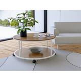 Latitude Run® Round Coffee Table For Living Room | 18.11 H x 35.43 W x 35.43 D in | Wayfair 75CC8989E135495D9BB3422D923B7307