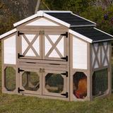 Archie & Oscar™ Nell Country Style Chicken Coop Solid Wood in Brown/Gray | 40.5 H x 52.8 W x 26 D in | Wayfair 2BC9629F16914F15A1CF2ACC98992BF7
