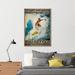 Trinx Man - Don't Stop Surfing When You Get Old Gallery Wrapped Canvas - Sports Illustration Decor, Blue, Brown & Bedroom Decor Canvas | Wayfair