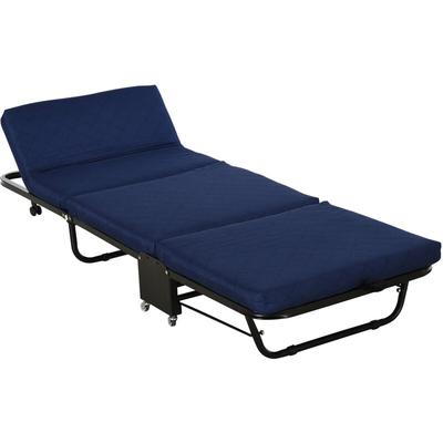 Klappbett 65x184 cm, Erwachsene Gästebett Klappbar mit 6 cm Dicker Schaumstoff, Reisebett mit Image