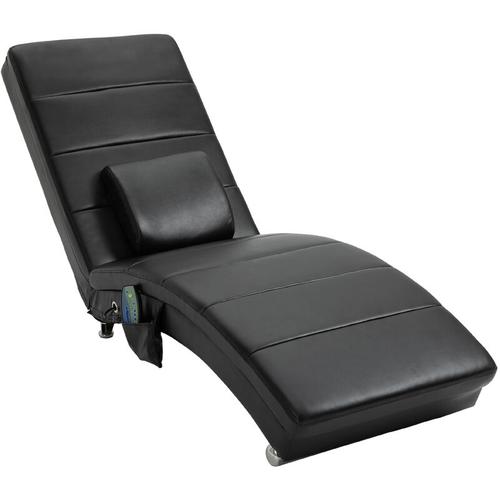 Homcom - Relaxliege mit Massagefunktion Loungesessel Ergonomisch hohe Rückenlehn, mit