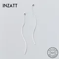 INZATT – boucles d'oreilles géométriques minimalistes en argent Sterling 925 pour femmes