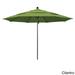 California Umbrella 11' Rd Aluminum Frame, Fiberglass Rib Patio Umbrella, Push Open, Bronze Finish, Sunbrella Fabric
