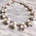 J. Crew Jewelry | J Crew White Statement Necklace | Color: Gold/White | Size: Os