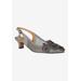 Wide Width Women's Strovanni Slingback by J. Renee in Pewter (Size 8 W)