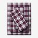 BH Studio Extra Deep Print Sheet Set by BH Studio in Plum Plaid (Size QUEEN)